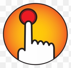 Push Button Start Switch - Red Illuminated rat rod camper Clipart Png