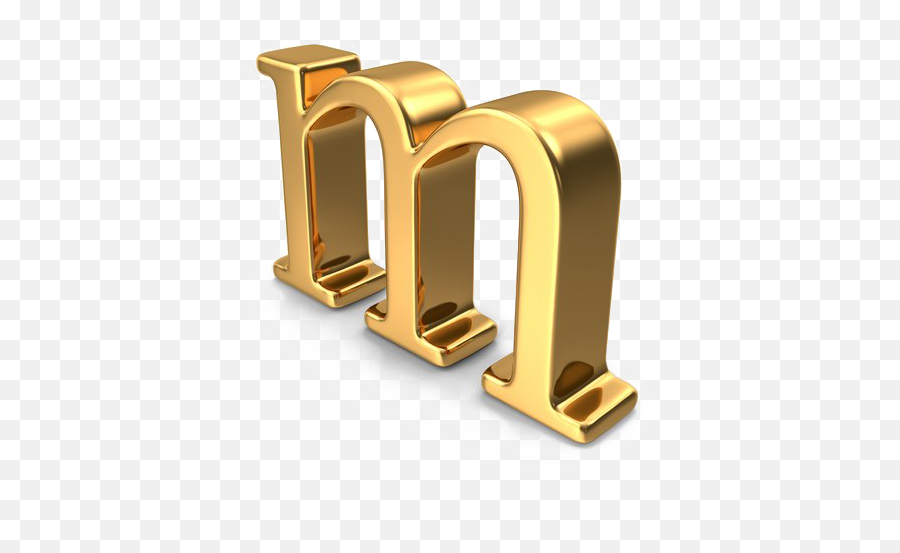 M Letter Png Transparent Images - M Letter Gold Png,M&m Logo Png