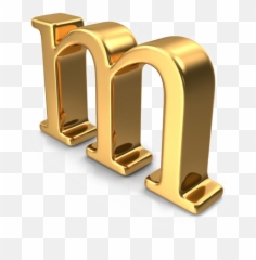M Letter Png Transparent Images - Gold