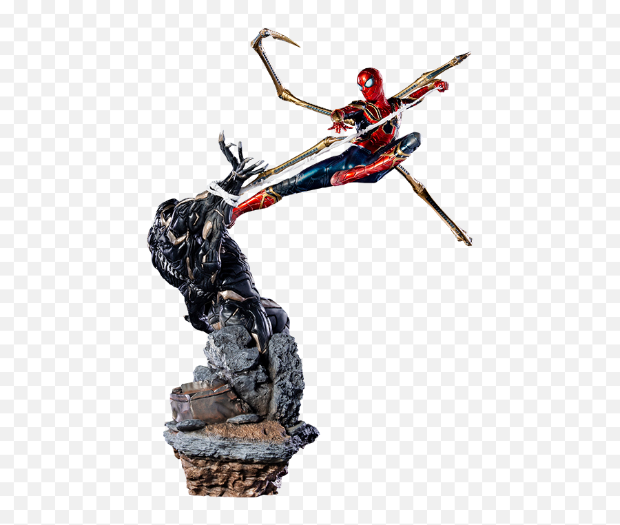 Marvel Iron Spider Vs Outrider Statue By Studios - Iron Spider Iron Studios Png,Iron Spider Png