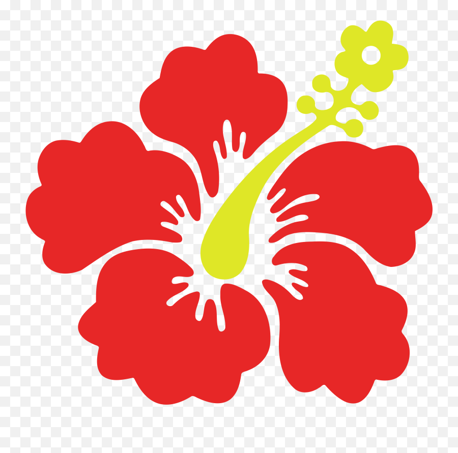 Flower Shoeblackplant Hawaiian Hibiscus - Tropical Flower Clip Art Png,Hawaiian Flowers Png