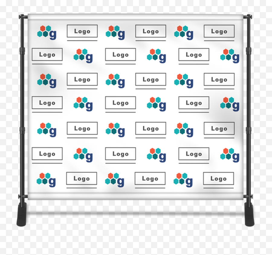 8 Ft X Step And Repeat Banner Stand Back Drop W Fabric Print - Step And Repeat Signs Png,Display Printer Icon