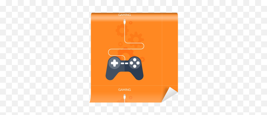 Wallpaper Flat Joystick Icongaming Background - Pixershk Video Games Png,Xbox One Controller Icon