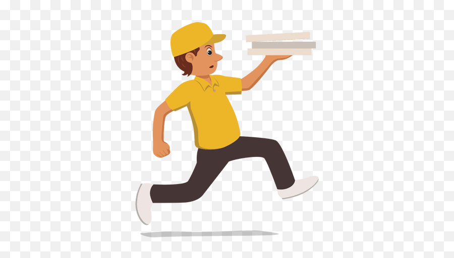 Busy Running Delivery Man - Transparent Png U0026 Svg Vector File Delivery Man Cartoon Png,Transparent Image Png