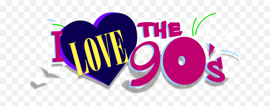 I Love The 90s Transparent Png - Love The Tour,90s Png