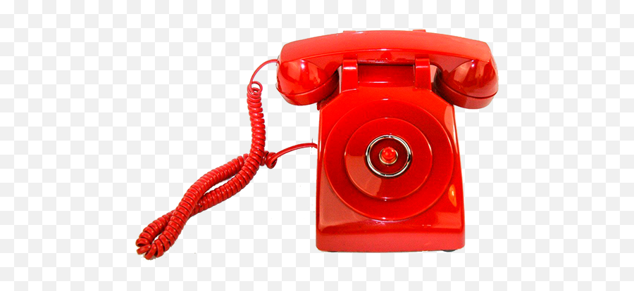 Red Old School Phone - Red Old School Telephone Transparent Png,Red Phone Png
