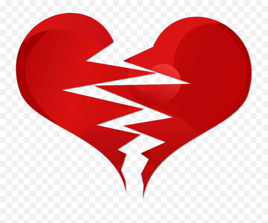 Shattered Heart Png - Love Loss,Broken Heart Png