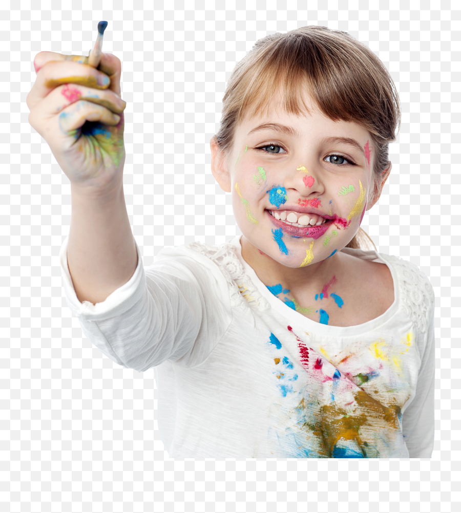 Little Girl Hands Paint Royalty - Free Png Image Png Play Kids And Paint Png,Girl Drawing Png