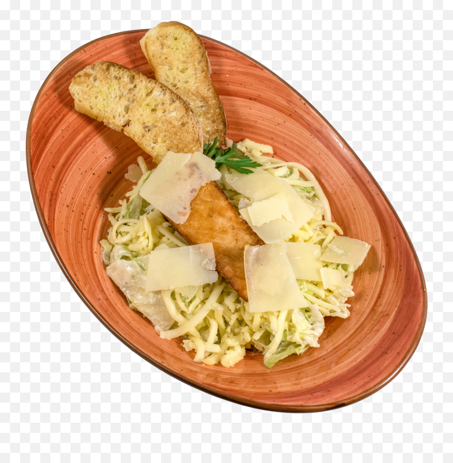 Caesar Salad With Grilled Salmon Fillet Crispy Iceberg - Fettuccine Png,Caesar Salad Png