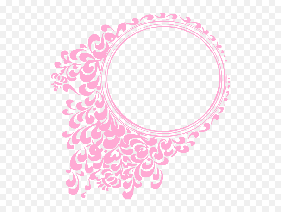 Pink Oval Frame Clip Art - Vector Clip Art Royal Blue Wedding Border Design Png,Oval Frame Png