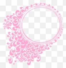 Pink Oval Frame Clip Art - vector clip art Royal Blue Wedding Border Design png