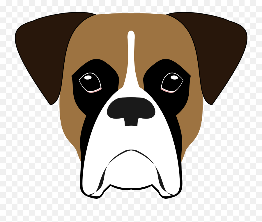 Download Hd Boxer Dog Design - Boxer Transparent Png Image Simple Boxer Dog Drawing,Boxer Png