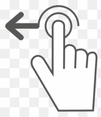 Swipe Left Gesture Icon - Deslize Para A Esquerda Png,Swipe Png