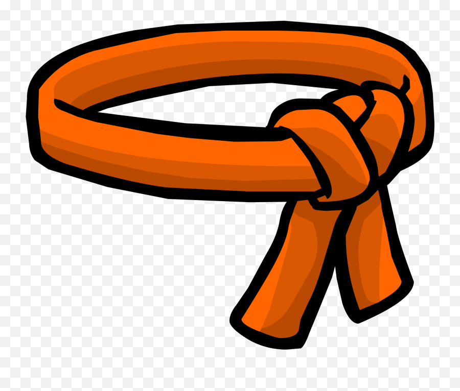 Ninja Clipart Belt Transparent Free For Download - Orange Belt Png,Belt Transparent Background