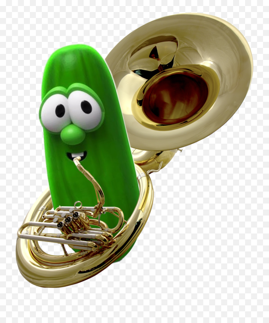Larry The Cucumber Tuba Veggietales - Veggietales Larry Png,Sousaphone Png