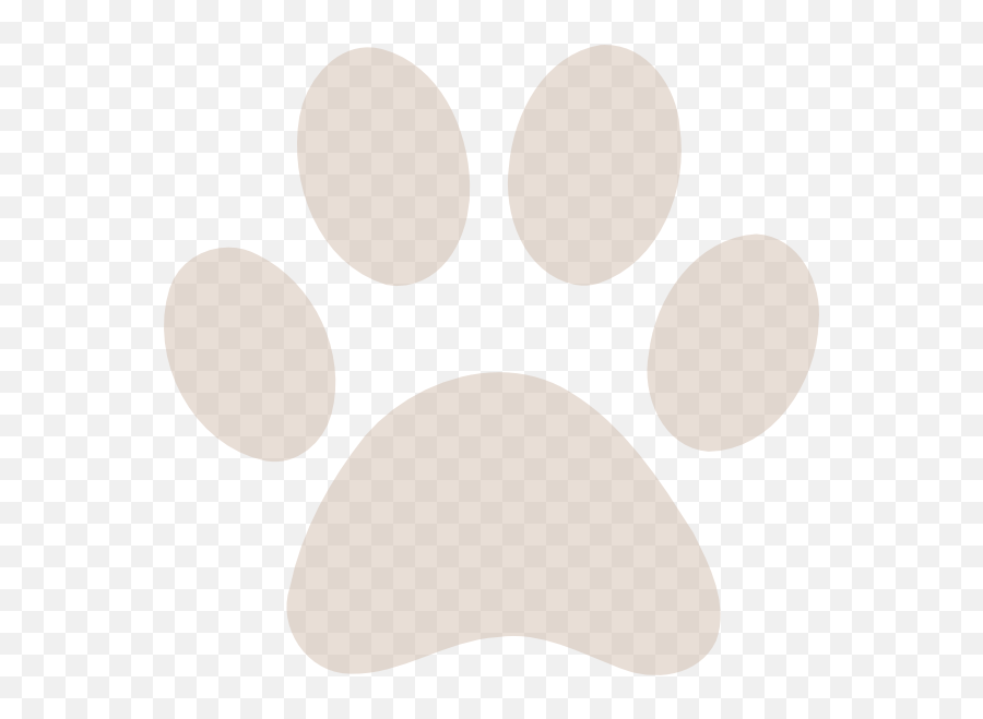 Paw Print Clip Art - Vector Clip Art Online Dog Paw Print White Png,Paw Print Png