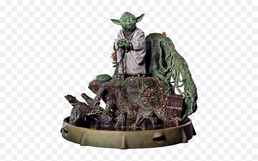 Star Wars Yoda Statue By Iron Studios - Action Figure Yoda Png,Yoda Transparent