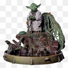 Star Wars Yoda Statue By Iron Studios - Action Figure Yoda Png,Yoda Transparent