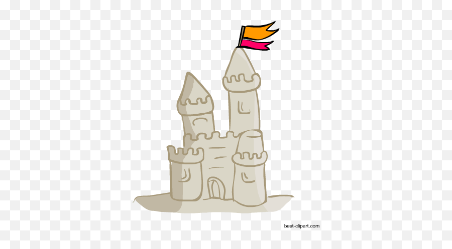Free Summer Clip Art Images And Graphics - Summer Coloring Pages For Kids Png,Sand Castle Png