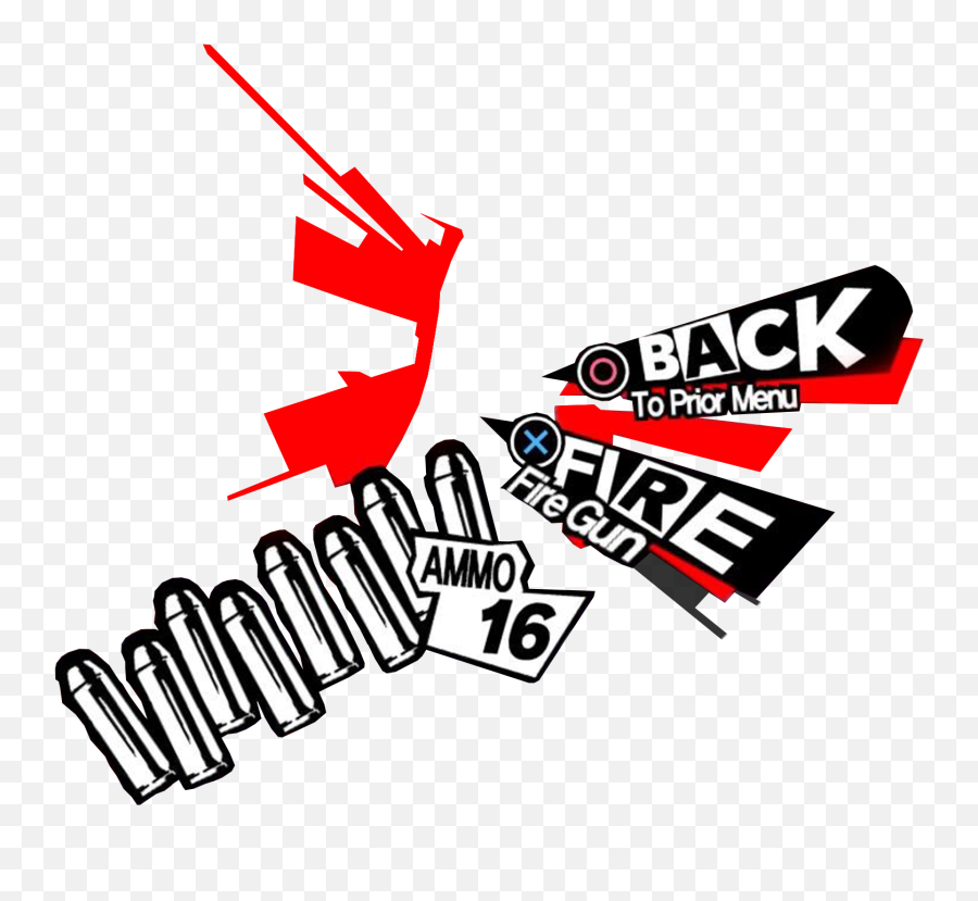 Persona5 Persona Gun Fire Ammo Anime Phantomthieves Jrp - Persona 5 Gun Meme Png,Persona 5 Logo Font