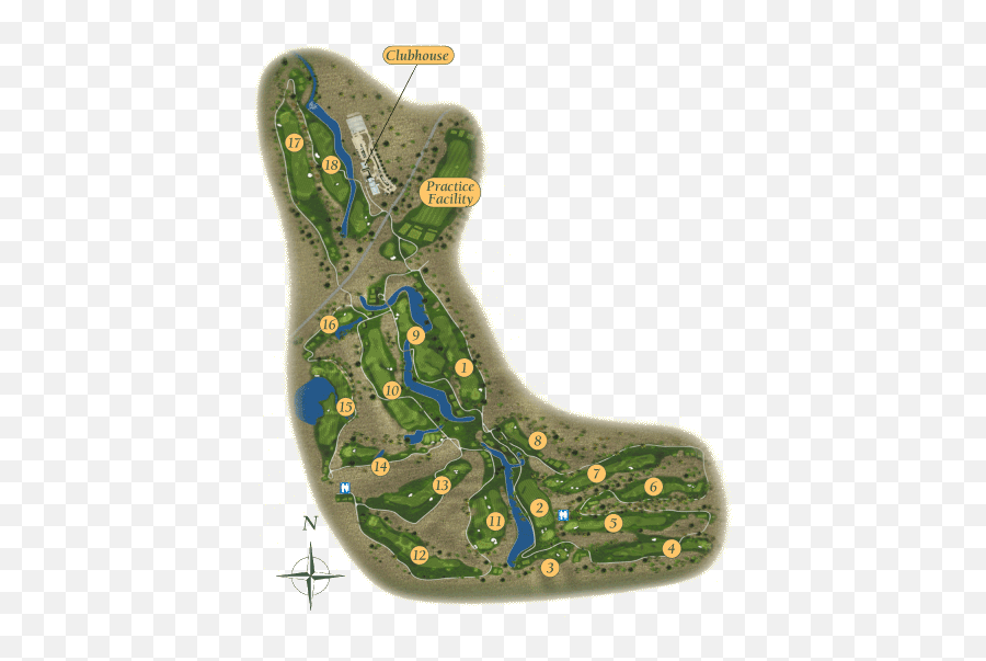 Course Layout - Texas Star Golf Course Map Png,Texas Star Png