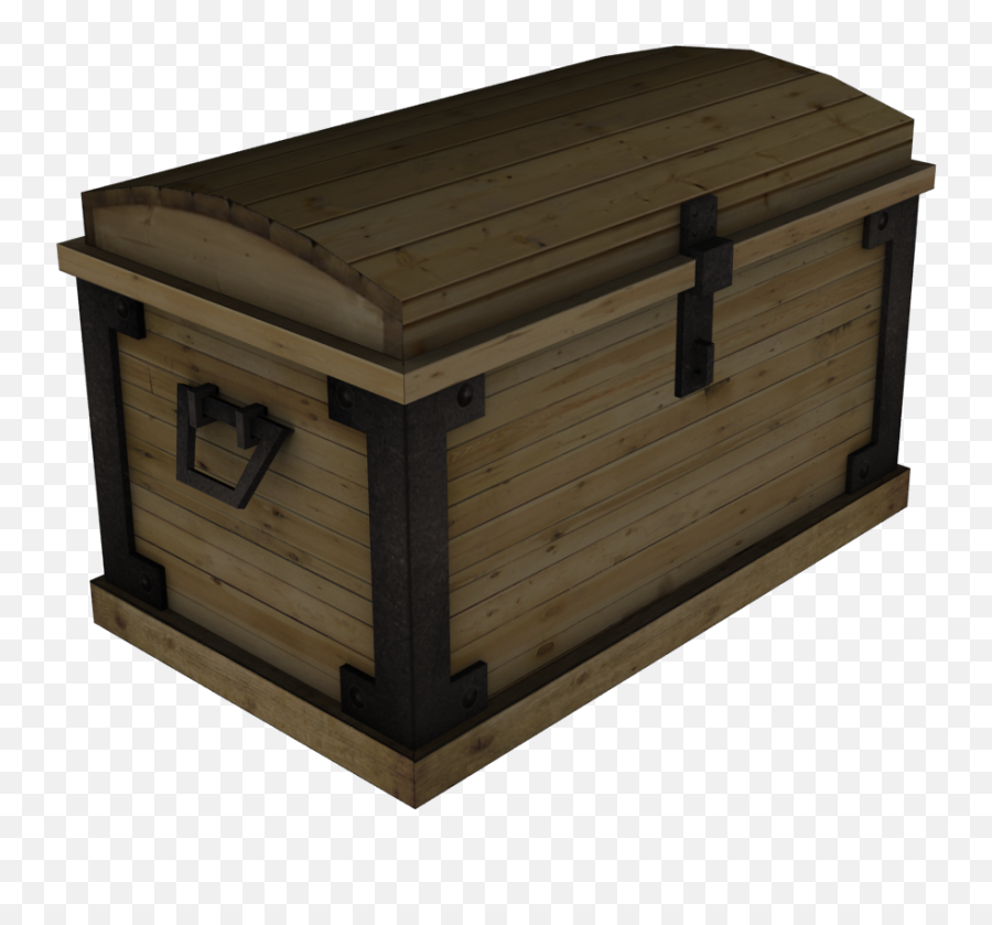 Low Poly Treasure Chest 3d Model - 3d Treasure Chest Transparent Png,Treasure Chest Transparent