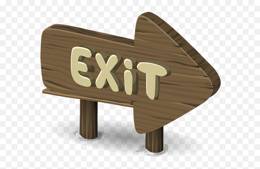 Exit Direction Transparent Png Images - Gambar Tombol Keluar Png,Exit Sign Png