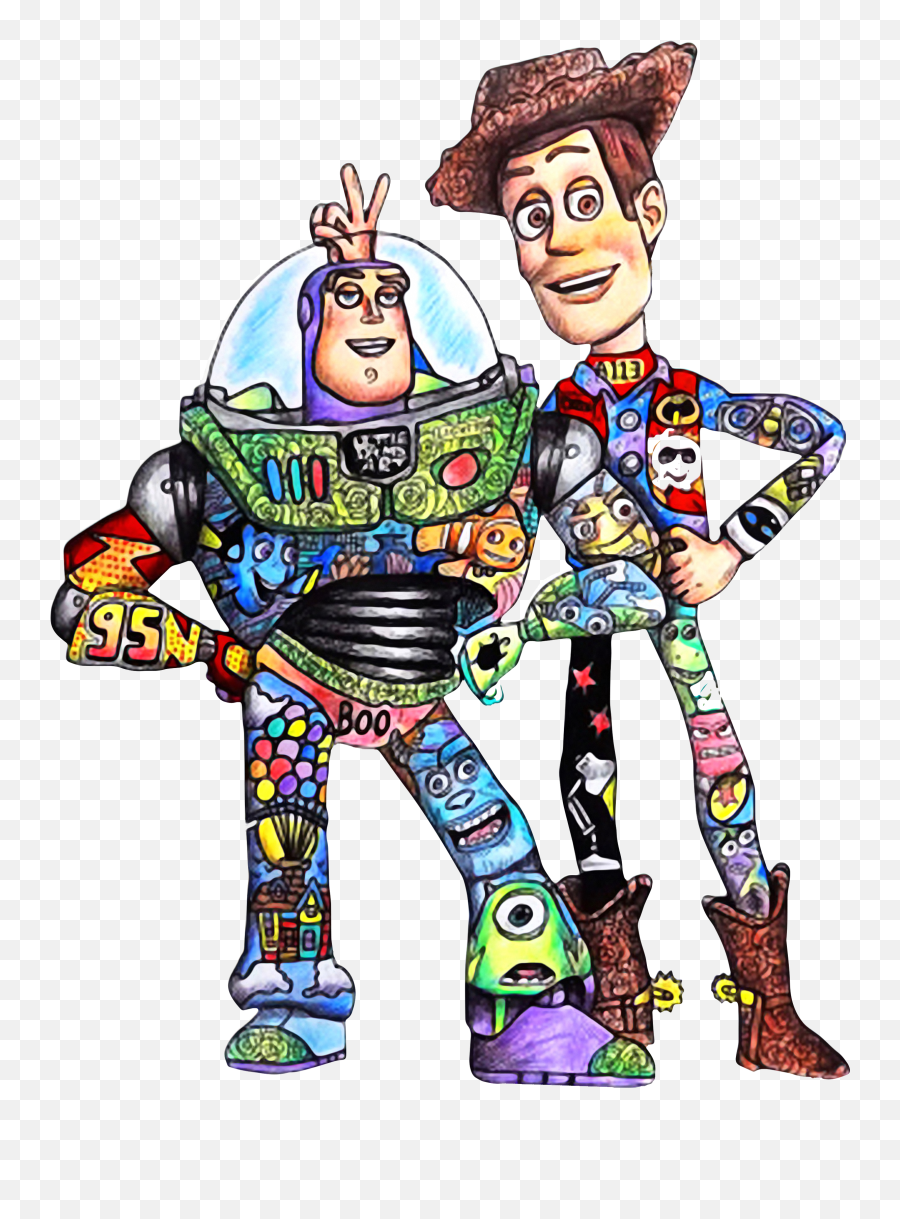 Toy Story Character Buzz Lightyear And - Toy Story Cartoon Characters  Png,Woody And Buzz Png - free transparent png images 