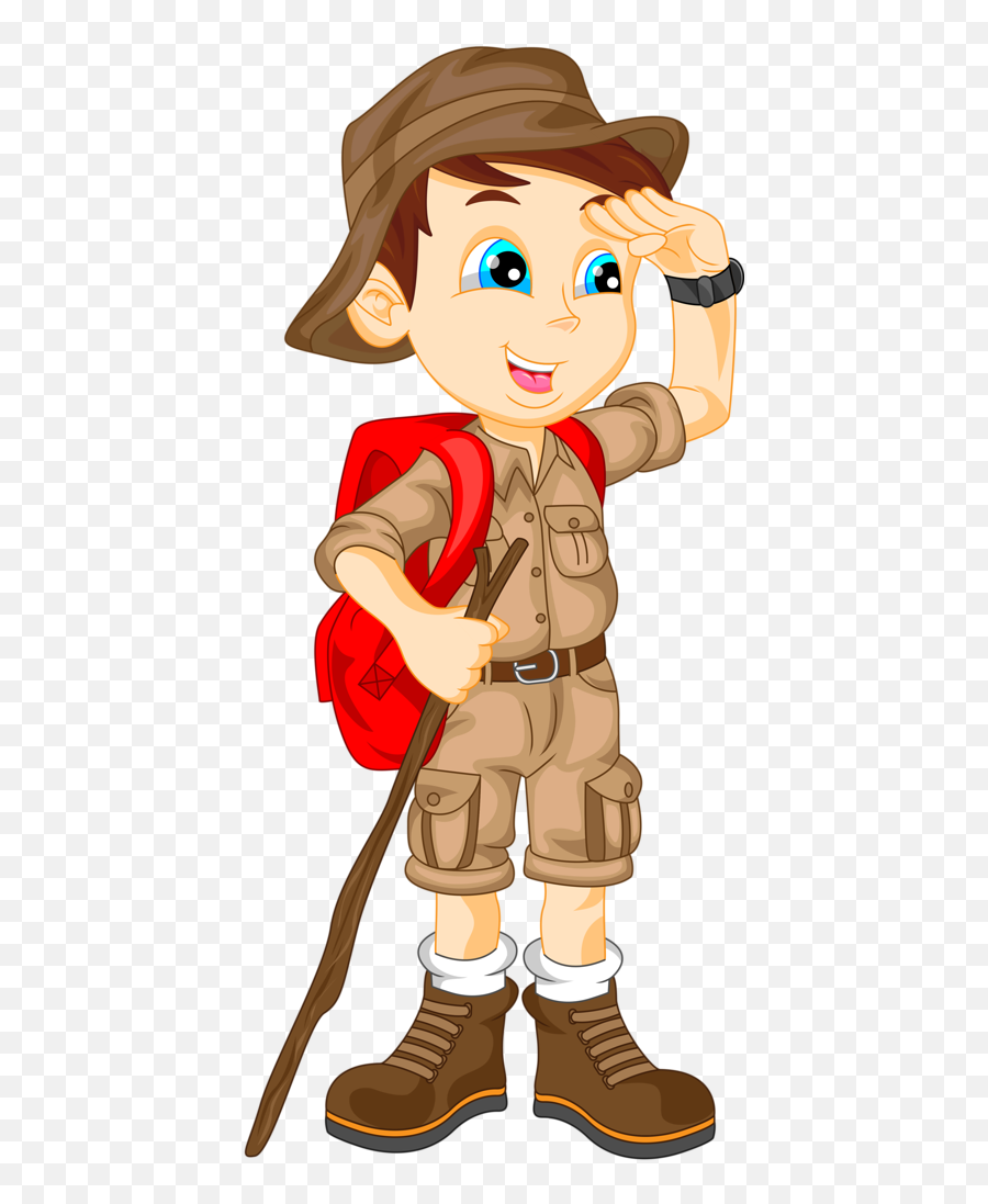 Kids Baby Drawing Cute Clipart - Hiker Clipart Png,Cartoon Kids Png