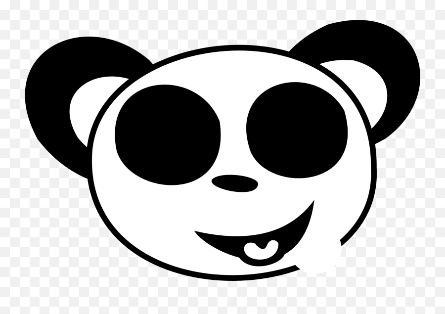 Download Hd Panda Face Emoji - Coloring Sheet Of A Panda Face Png,Excited Face Png