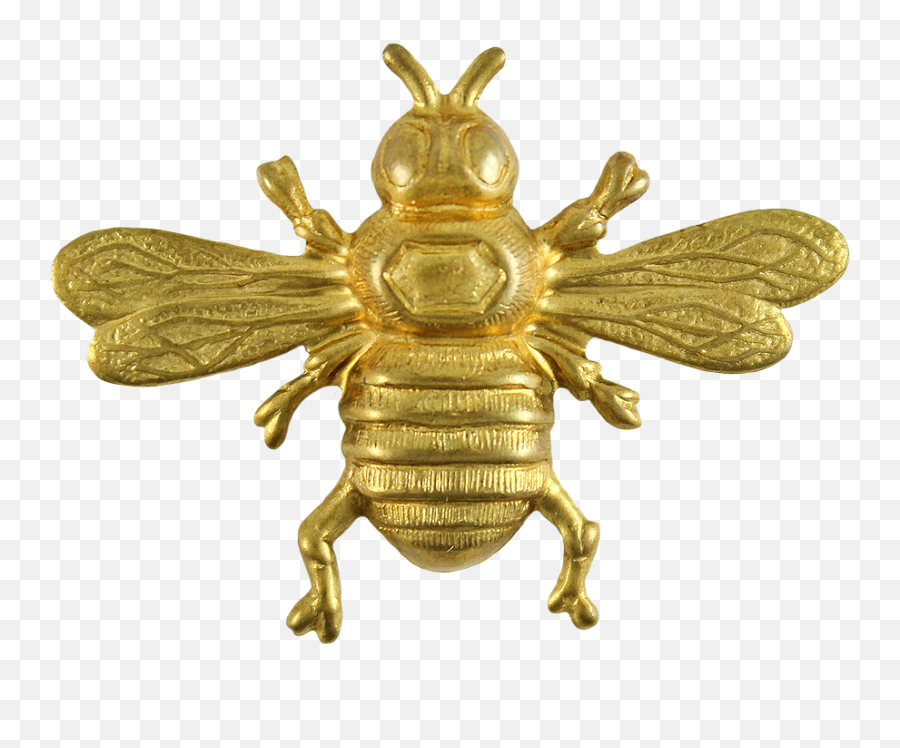 Bee Object Clip Art - Gold Bee Png Transparent Cartoon Gold Bee On Transparent Background,Bee Png