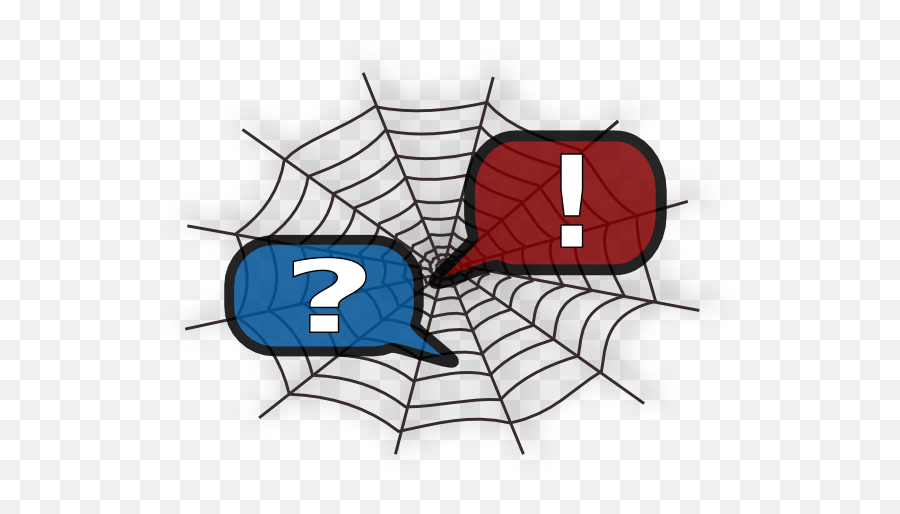 Conversation Web Clip Art - Vector Clip Art Spider Web Clip Art Png,Spider Web Clipart Png