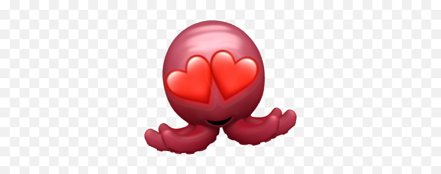 Love You - Octopus Emoji Heart Png,James Charles Png