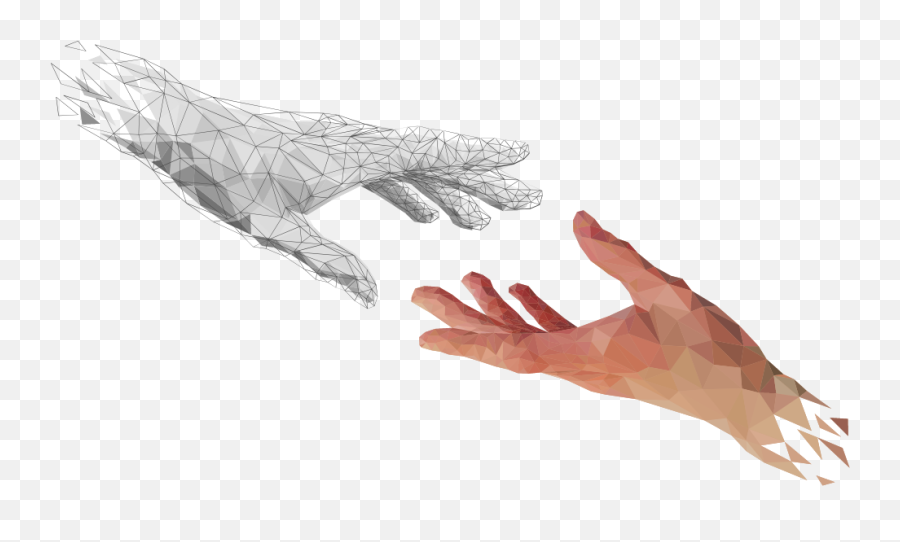 Transparent Hand Png - Two Hands Touching Transparent,Hand Transparent