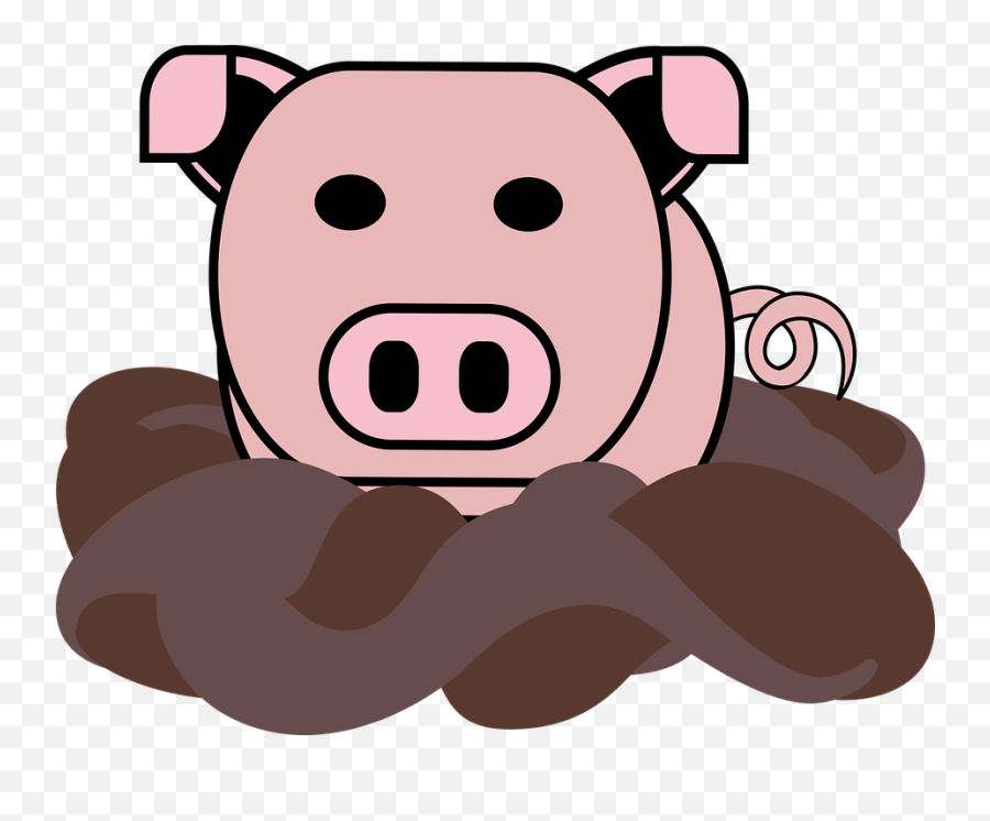 Graphic Pig Mud - Free Vector Graphic On Pixabay Clip Art Png,Mud Png