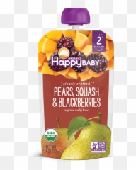 Pears Squash U0026 Blackberries - Happy Baby Pears Squash Png,Blackberries Png