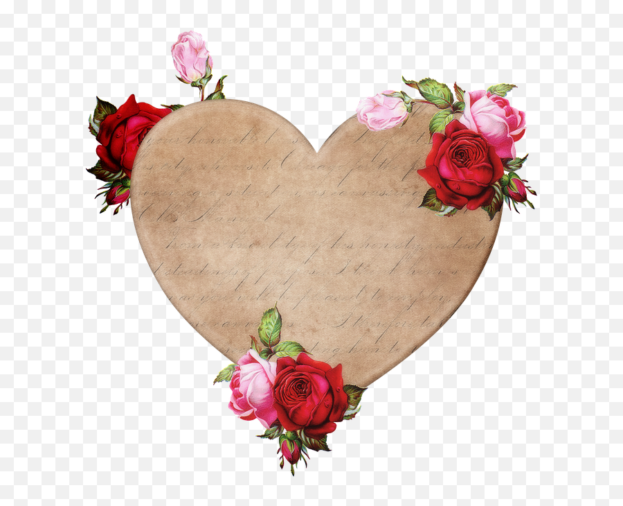 Heart Texture Red Roses Romantic - Love Png,Vintage Texture Png