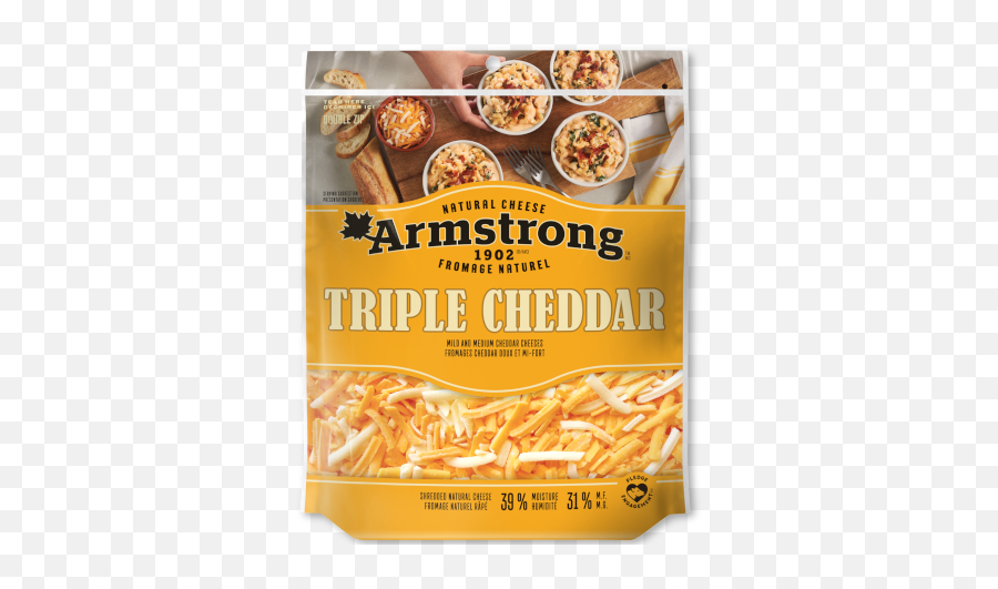Triple Cheddar Shredded Cheese - Armstrong Cheese Png,Shredded Cheese Png