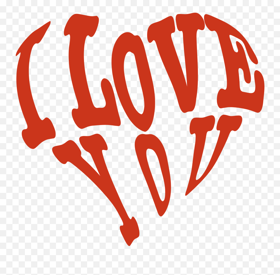 I Love You Png Download Image - Big I Love You Text,I Love Png