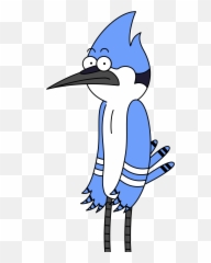 Mordecai Cartoon Png Image With No - Bird From Regular Show,Mordecai Png