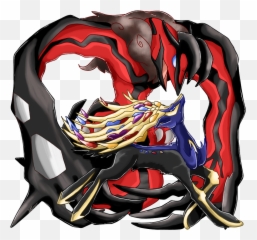 Download Hd Xerneas Versus Yveltal - Yveltal And Xerneas Size Comparison Png,Xerneas Png