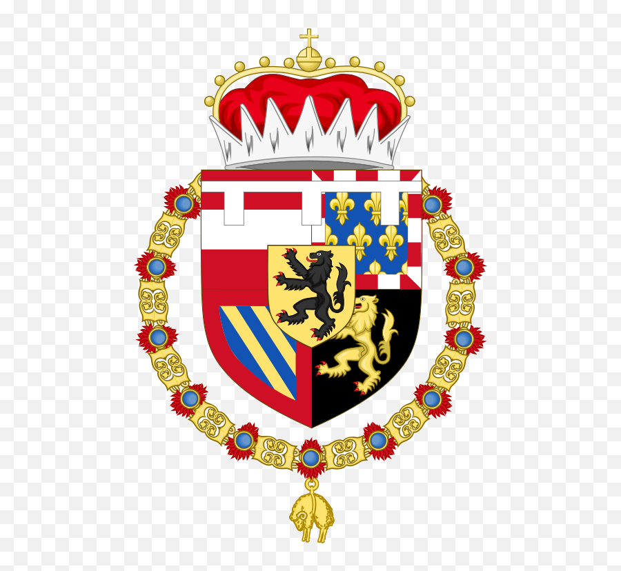Coat Of Arms Charles V Holy Roman Emperor As Heir - Napoleonic Coat Of Arms Png,Blank Coat Of Arms Template Png