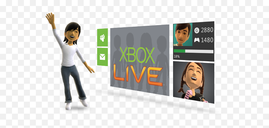 Xbox Live 1 Month Gold Membership - New Xbox 360 Dashboard 2011 Png,Xbox Live Logo
