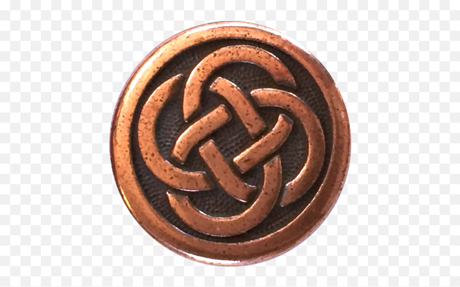 Download Celtic Knot Copper Metal Button 58 - Copper Png Coin,Celtic Knot Transparent Background