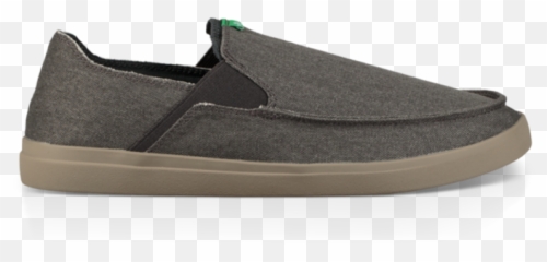 Men Pick Pocket Sneaker Dark Charcoal - Round Toe Png,Sanuk Logos