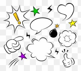 Download Box Explosion Dialog Comics Computer File Cloud - Png