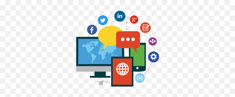 Social Media Promotions - Transparent Social Media Marketing Png,Online Presence Icon