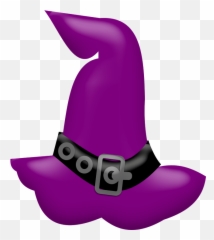 Download Large Black Witch Hat - Bat Clipart Halloween png