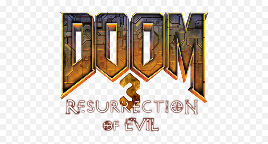 Doom 3 Resurrection Of Evil - Steamgriddb Doom 3 Logo Png,Doom Logo Png