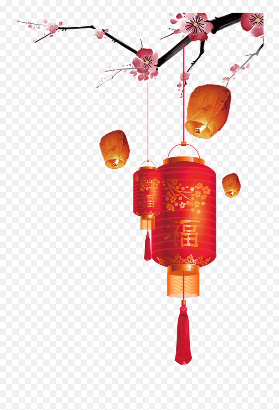 Chinese New Year Lantern Transparent - Chinese New Year Png,Chinese New Year Png